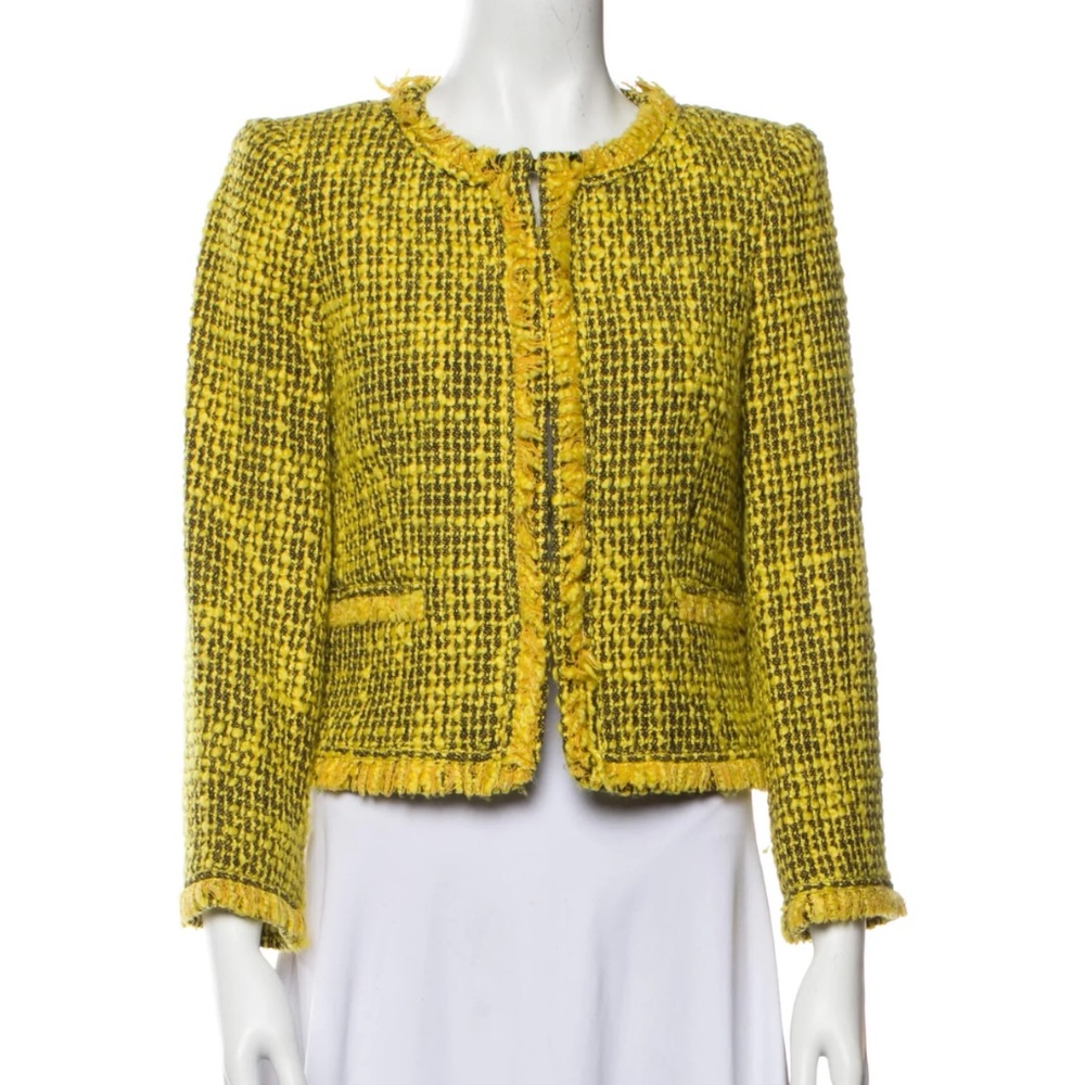 Alice & Olivia Tweed pattern evening jacket